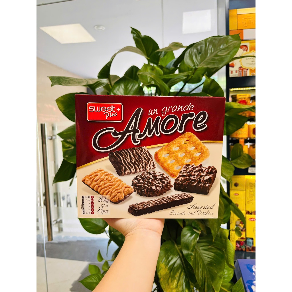 [Ungrande Amore] Bánh quy và bánh quế hỗn hợp hiệu Ungrande Amore 265g nhập khẩu từ Bulgaria