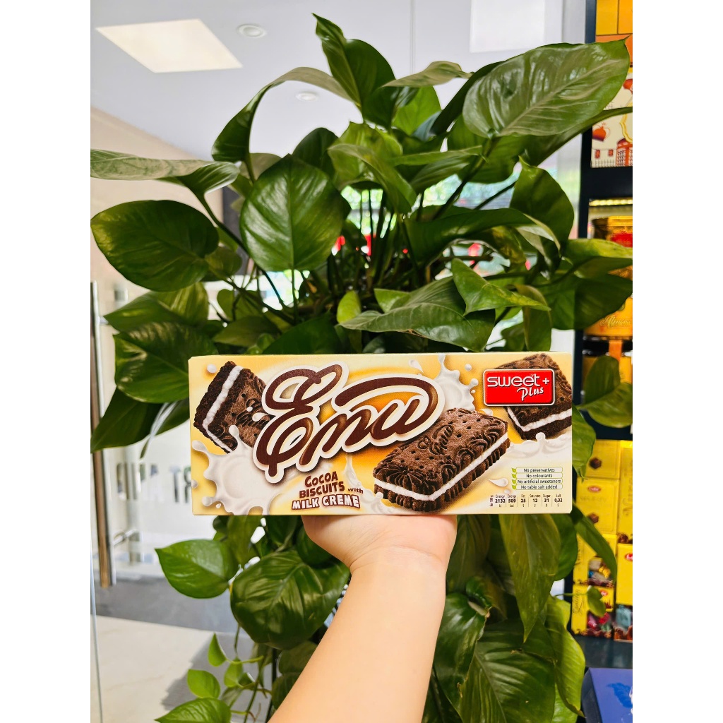 BÁNH QUY BULGARI CACAO NHÂN KEM HIỆU EMU 160G