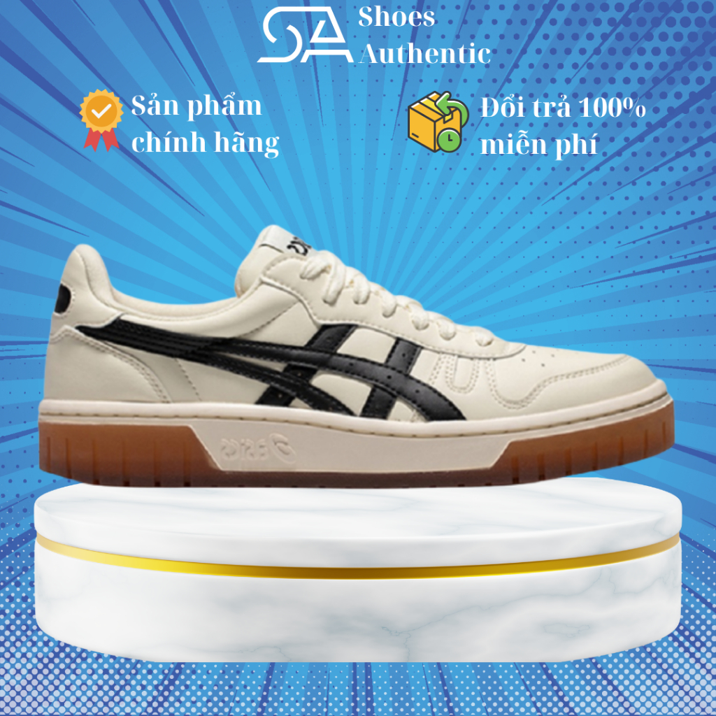[ Chính Hãng ] Giày _Asics Court MZ White BLack Gum Full Box