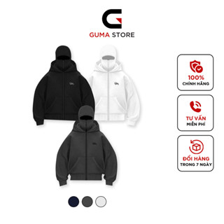 Áo Hoodiezip, Hoodie Ninja Thiết Kế Độc Đáo, 2 Mũ trùm kín đầu kiểu dáng trẻ trung năng đông Menswear Dài Tay