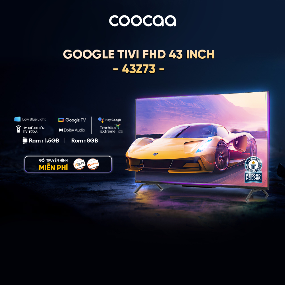 Smart Google Tivi Full HD Coocaa 43inch - Model 43Z73