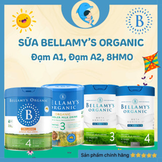 Sữa công thức Bellamy’s Organic/Bellamy HMO số 1, 2, 3 350g/800gr/900gr đạm A1, A2 cho bé từ 0 tuổi MECAHEO