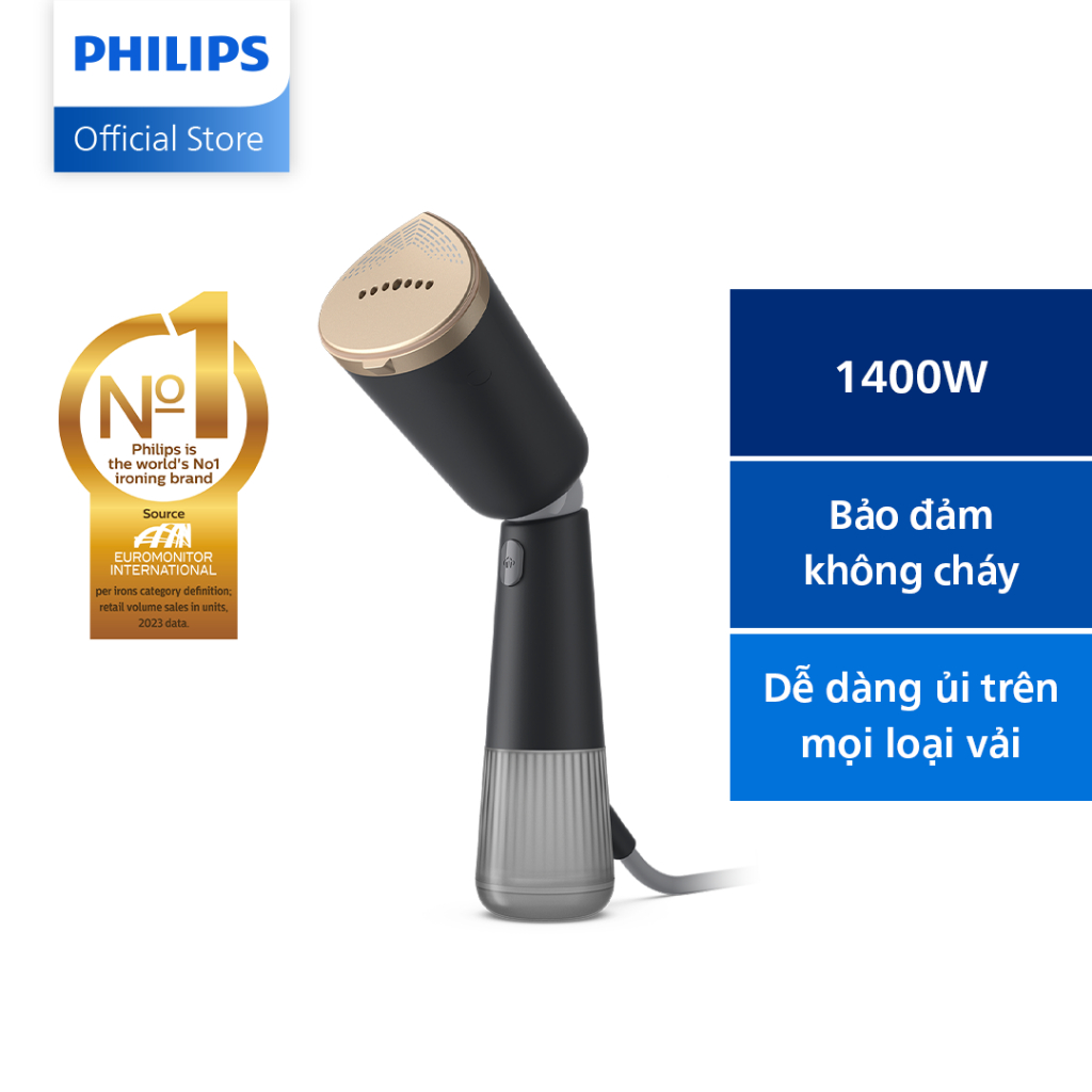 Bàn ủi Hơi Nước Cầm Tay Philips STH5030/80 |1400W - Hàng Chính Hãng
