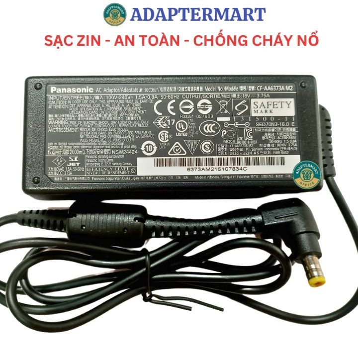 Sạc laptop Panasonic CF-RZ4 CF-RZ5 CF-RZ6 RZ4 RZ5 RZ6 16v - bảo hành 1 năm