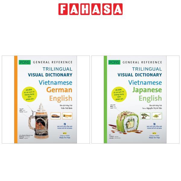 Sách Pons General Reference - Trilingual Visual Dictionary Vietnamese - German, Japanese - English