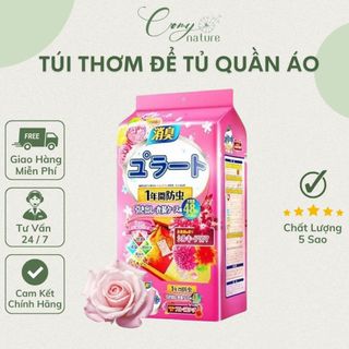  Bịch 48 Túi Thơm Long Não Hương Hoa Hồng Để Tủ Quần Áo Tủ Giày Chống Ẩm Mốc Đuổi Côn Trùng An Toàn Thuận Tiện 