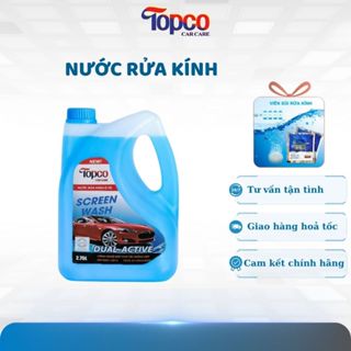 Nước Rửa Kính Ô Tô Topco 2.7L Làm Sạch Bụi Dầu Côn Trùng Giúp Kính Trong Suốt An Toàn Khi Lái Xe 