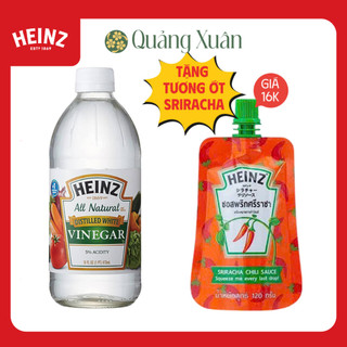 [HSD: 11/2026] Giấm Trắng HEINZ 473ml (Chai Nhựa Mới)