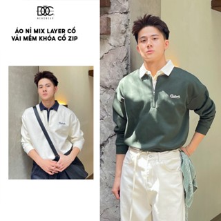  ÁO NỈ NAM MIX LAYER CỔ ĐỘC MENSWEAR - AT363 