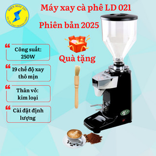  Máy xay cà phê LD021 phiên bản 2025 có giá đỡ - cài đặt định lượng tự động - máy xay cafe Espresso - mới 100% 