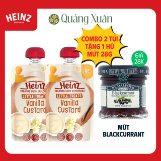   HSD: 09 2026  Túi Dinh Dưỡng Custard Vani HEINZ 120g  Bé 6 tháng tuổi    váng sữa Heinz  