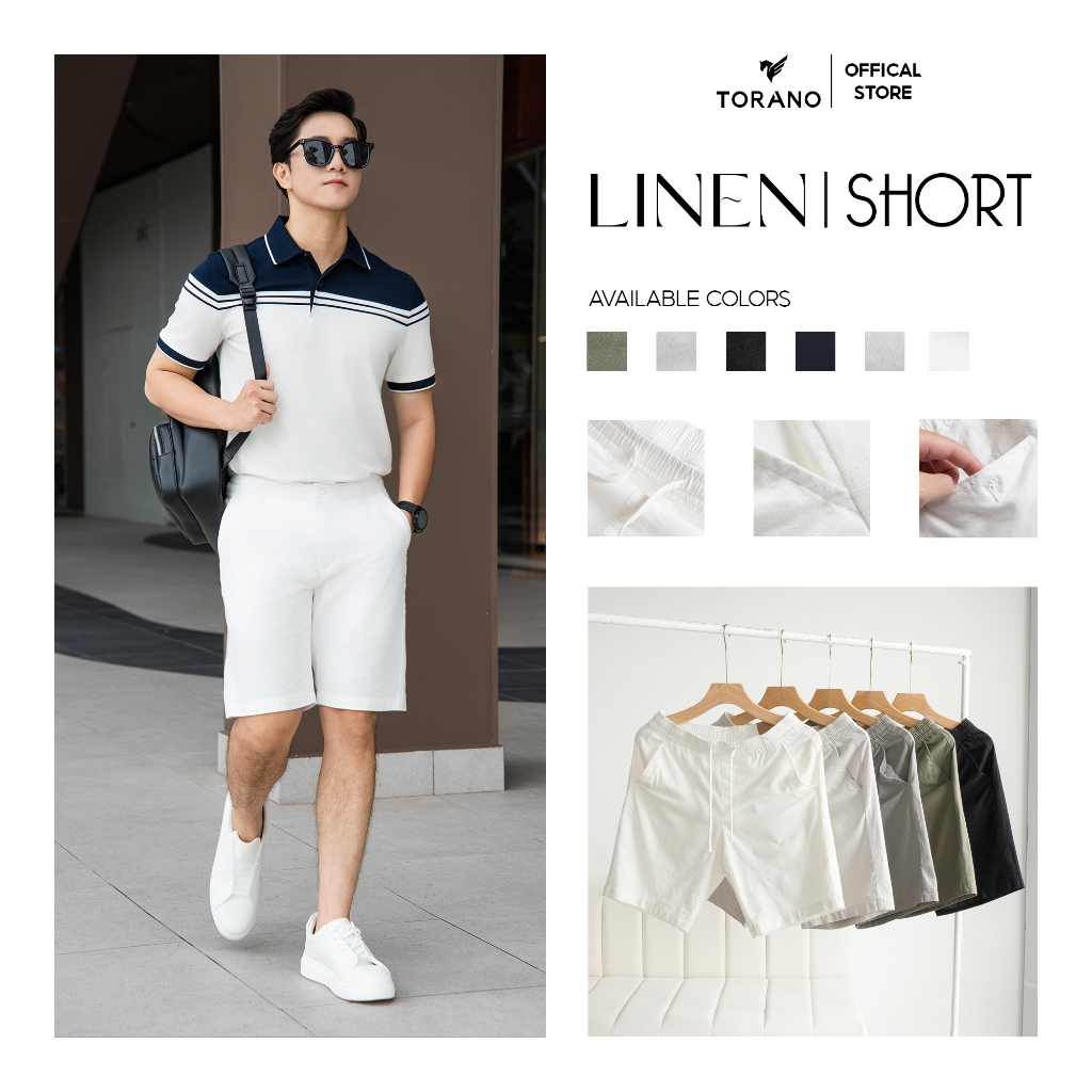 Quần short đũi nam TORANO cạp chun thoáng mát, form chuẩn FSBI001 | BigBuy360 - bigbuy360.vn