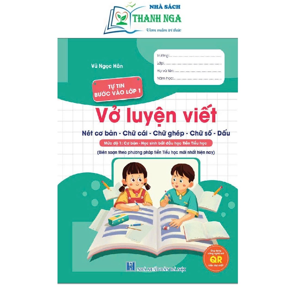 Sách - Vở Luyện Viết Nét Cơ Bản Chữ Cái Chữ Ghép Chữ Số Dấu Giúp Bé Tự Tin Vào Lớp 1