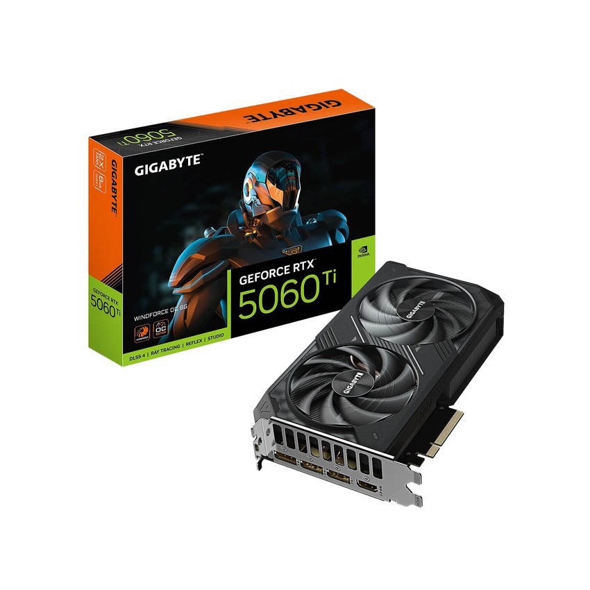 Card Màn Hình Gigabyte GeForce RTX 5060 Ti WINDFORCE OC 8G - BH 36 tháng | BigBuy360 - bigbuy360.vn