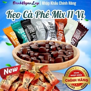  LOẠI 1 - 500 Viên Mix 11 Vị Kẹo Cà Phê Không Đường Thơm Ngon Béo Ngậy | Coffee Candy Cafe 