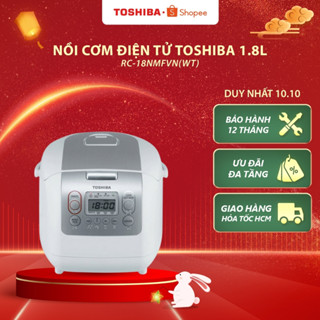 Nồi cơm điện tử Toshiba 1.8L/1L RC-18NMFVN(WT)/RC-10NMFVN(WT) - Hàng chính hãng |HỎA TỐC HCM|