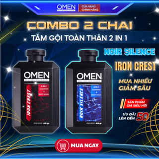 [COMBO GIÁ HỜI] Sữa Tắm Gội Nam Hương Nước Hoa Cao Cấp 2in1 OMEN - Sạch sâu - Thơm Lâu (410gr)