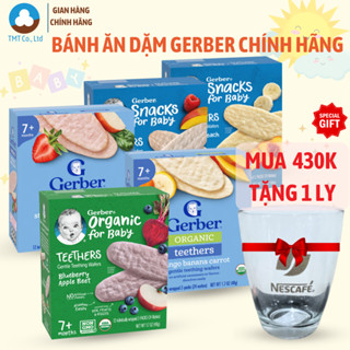 [Nhập khẩu chính hãng] Bánh Gạo ăn dặm Nestle Gerber 48g vị nhập khẩu Thái Lan, nhiều vị