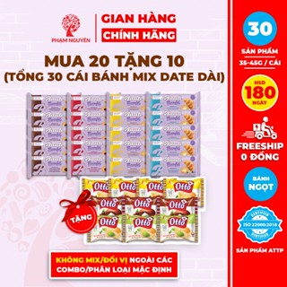 [DATE 13/11][Mua 20 tặng 10] Tổng cộng 30 Bánh Sừng Bò Bauli và Bánh Trứng Tươi Otto date dài mix 7 vị