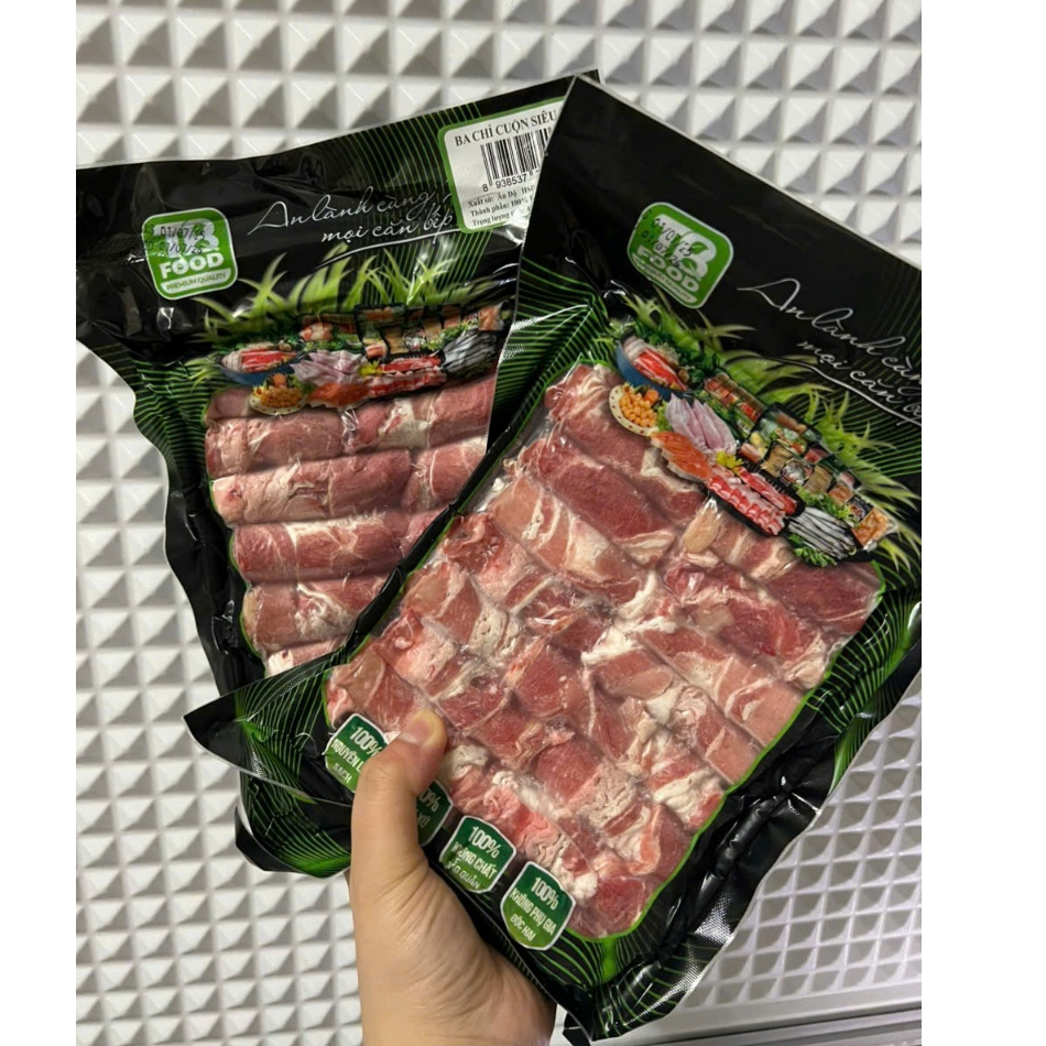 Ba chỉ bò cuộn siêu nạc TB 450gr