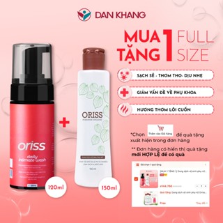 [MUA 1 TẶNG 1] Dung dịch vệ sinh phụ nữ dạng bọt Oriss Daily Intimate Wash làm sạch dịu nhẹ 120ml