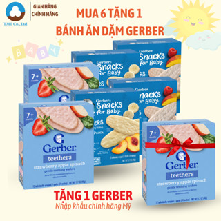 [Mua 6 tặng 1] Bánh Gạo ăn dặm Nestle Gerber 48g nhiều vị, nhập khẩu Thái Lan