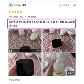 (Kèm Áo)Máy Hút Sữa Điện Đôi HICHITO Chính Hãng (Bảo Hành 1 Năm)