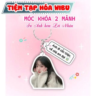  Móc khoá tách nền kèm lời nhắn IN THEO YÊU CẦU làm quà tặng nhắn nhủ phụ kiện dễ thương cho cặp đôi yêu nhau bạn bè 