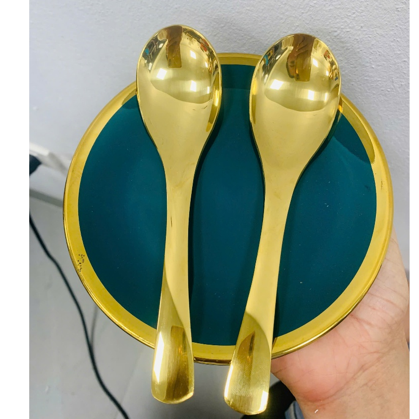 Muỗng INOX304 cao cấp. muỗng vàng cao cấp. thìa vàng cao cấp inox 304.