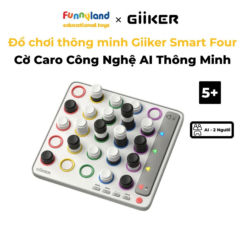Đồ chơi thông minh Giiker Smart Four - Cờ Caro Công Nghệ AI Thông Minh