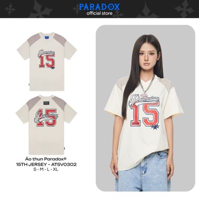 Áo thun 15TH JERSEY TEE CREAM Cotton PARADOX AT5V0302