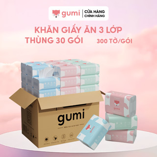  GIẤY ĂN 30 GÓI GUMI CAO CẤP  Không Tẩy Trắng 100% Bột Gỗ Tự Nhiên HÀNG VIỆT NAM 
