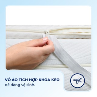 Tấm trải nệm, Topper nệm cao su thiên nhiên Liên Á, mềm mại, êm ái, độ đàn hồi cao