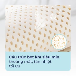 Tấm trải nệm, Topper nệm cao su thiên nhiên Liên Á, mềm mại, êm ái, độ đàn hồi cao