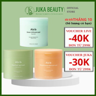  Toner pad dạng miếng Abib Glutathionsome  Heartleaf Spot Pad  Green LHA Pore Pad 