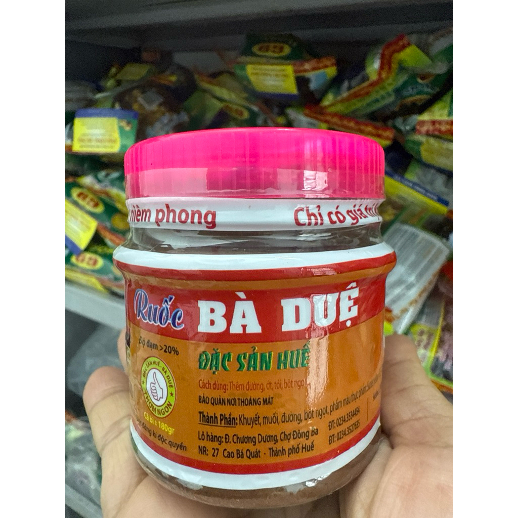 Mắm Ruốc Bà Duệ nấu bún Huế mẫu mới