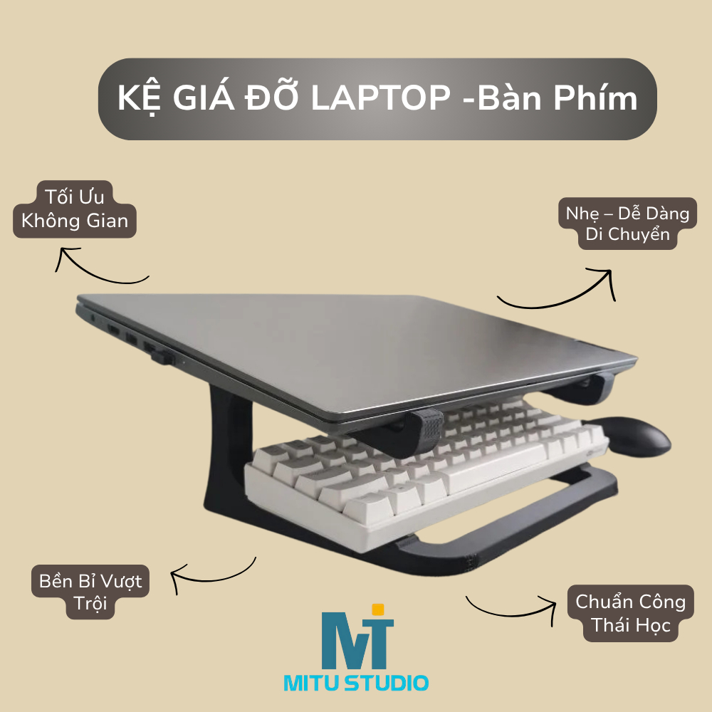  ✅Giá đỡ LAPTOP MACBOOK IPAD kệ máy tính laptop - Bàn phím đế tản nhiệt kê laptop có thể gấp gọn cho 13 14 inch. 