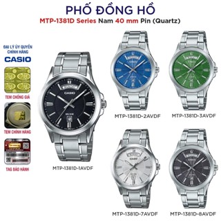 Đồng hồ nam dây kim loại Casio chính hãng Anh Khuê MTP-1381D-1AVDF