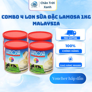   Combo 4 Lon  Sữa Đặc LAMOSA 1kg – Nhập Khẩu Malaysia – Hương Vị Béo Ngậy – Pha Cà Phê Làm Bánh 