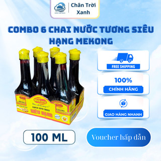  Combo 6 Chai Nước Tương MEKONG Siêu Hạng 100ml - Chay Mặn Đều Dùng Được - An Toàn Cho Sức Khỏe 