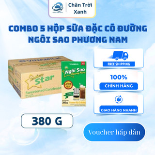   Combo 5 Hộp  Sữa Đặc Có Đường Ngôi Sao Phương Nam - Vinamilk - 380G - Thơm Ngon Đậm Đặc 