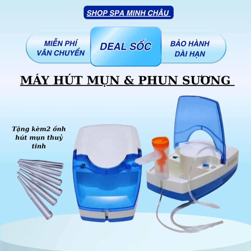 Máy Hút Mụn Mẫu Mới 2025, Máy Hút Bã Nhờn Mụn Cám, Phun Oxy, Tạo Oxy Tươi Bảo Hành 6 Tháng