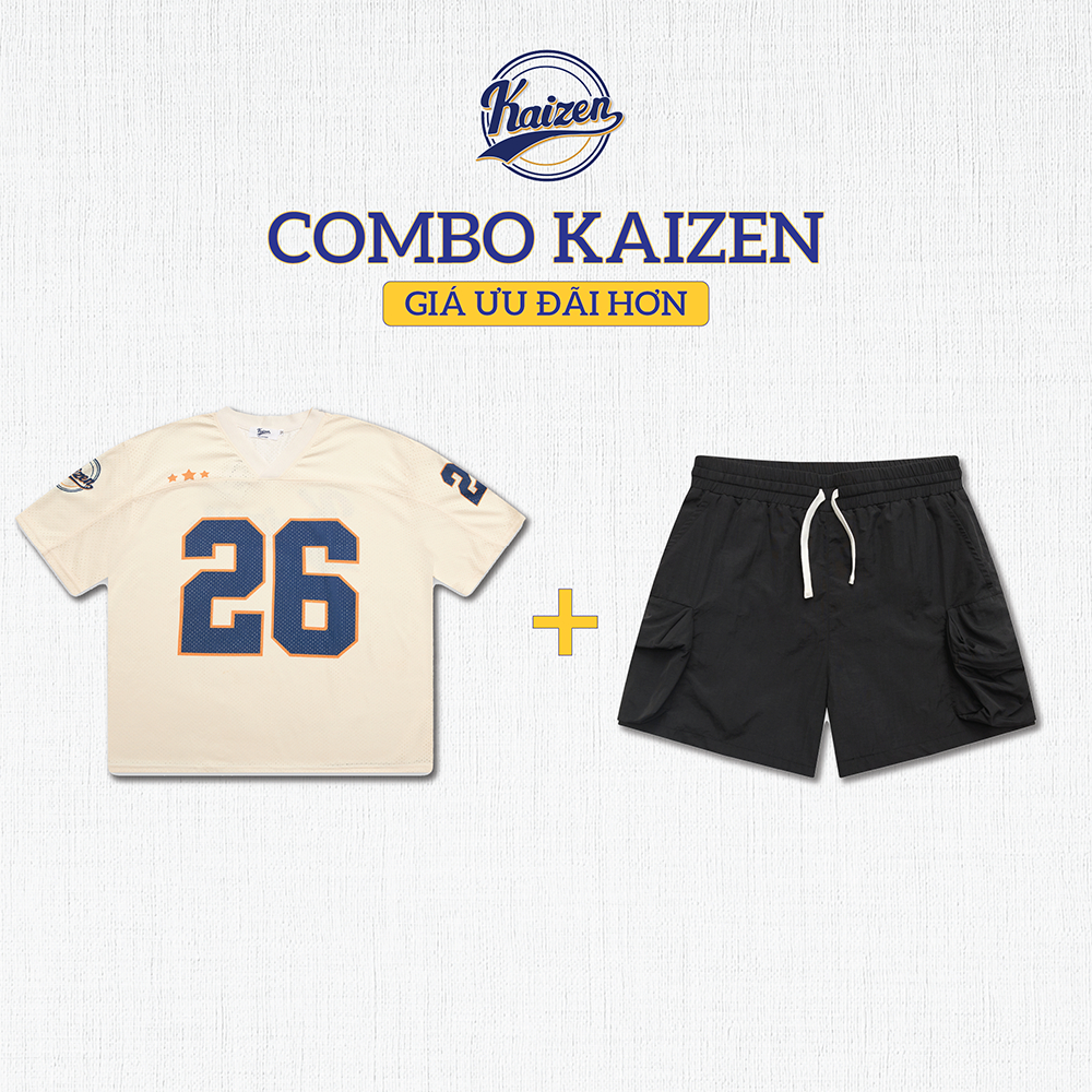 COMBO ÁO JERSEY + QUẦN SHORT KAIZEN TWENTY SIX + KAIZEN CARGO SHORTS