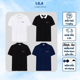 Áo Polo Nam Nữ Basic Ver2 LILA Thêu Tên Theo Yêu Cầu Vải Cotton Cao Cấp Có Nhận Đóng Hộp Thiệp Làm Quà Tặng