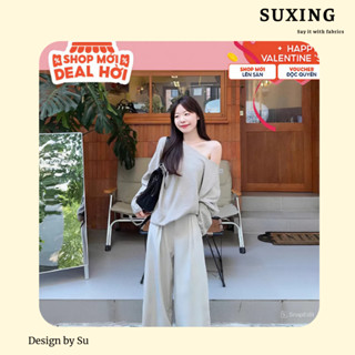 Áo lệch vai dài tay, Áo thun dài tay lệch vai chất thun tăm thỏ mềm mại Nữ Women  - Suxing - S104