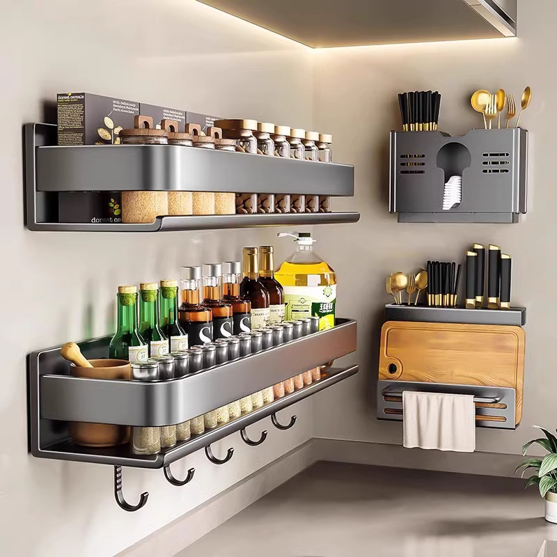 Kệ đựng gia vị treo tường SUNNY kệ làm từ chất liệu  thép carbon bền đẹp dùng để hũ gia vị chai lọ đ