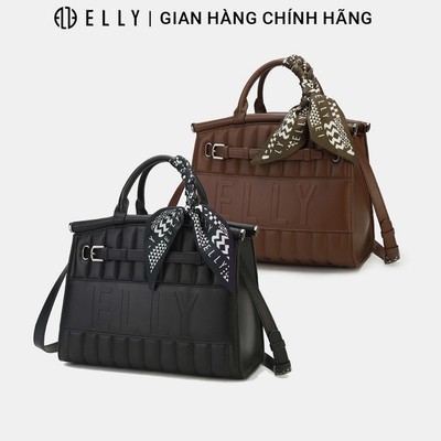 Túi xách nữ da thật ELLY ET181 túi đeo chéo đeo vai xách tay cao cấp thanh lịch