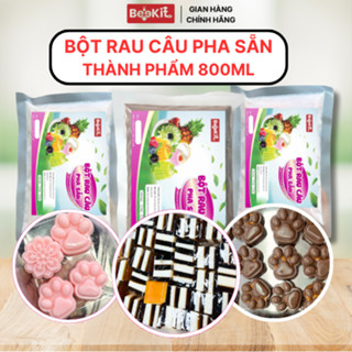  Bột Rau Câu Pha Sẵn Beekit gói 100g 500g vị Cacao Dâu Sữa Dừa - Rau câu nghìn lớp rau câu hình,rau câu sơn thuỷ - Fo 