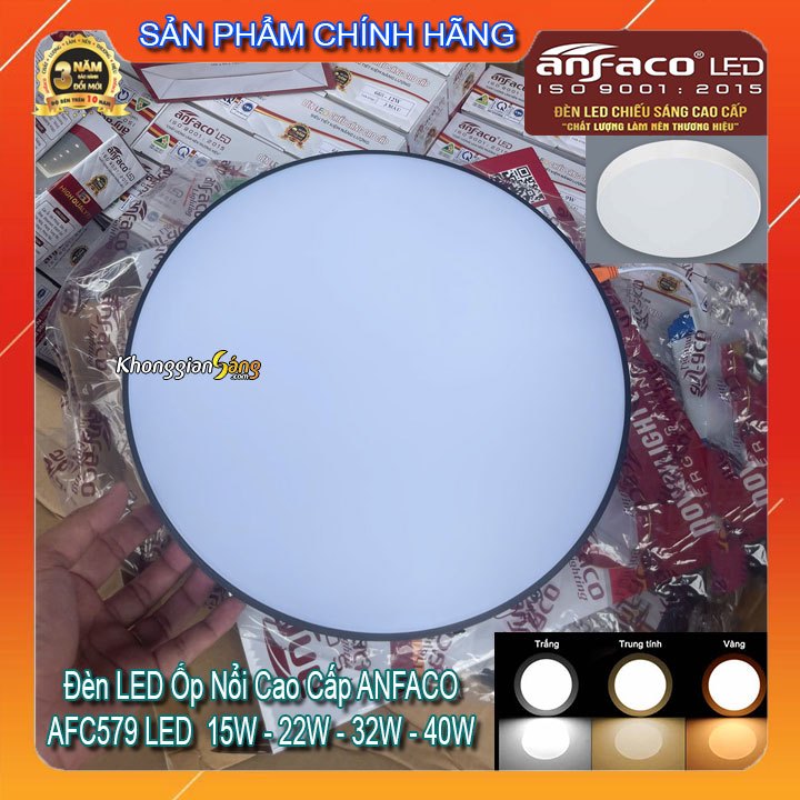 [[CHÍNH HÃNG] ĐÈN LED ỐP NỔI TRÀN VIỀN CAO CẤP ANFACO AFC579 - BH 3 NĂM
