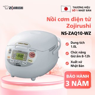[HỎA TỐC HN-HCM] Nồi cơm điện tử ZOJIRUSHI NS-ZAQ10-WZ 1L, sản xuất tại Nhật, bảo hành 3 năm